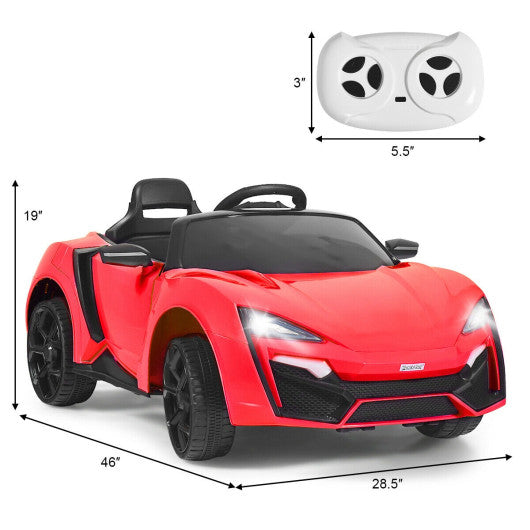 12V 2.4G RC Electric Vehicle with Lights-Red