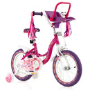 Kids Bike with Doll Seat and Removable Training Wheels-M
