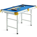 Folding Billiard Table 47 Inch With Cues And Brush Chalk In Blue