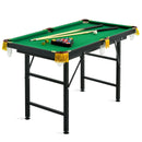Folding Billiard Table 47 Inch with Cues and Brush Chalk
