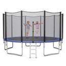 8/10/12/14/15/16Feet Outdoor Trampoline Bounce Combo with Safety Closure Net Ladder-15 ft
