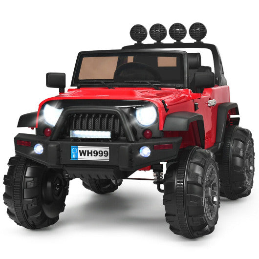 2-Seater Kids Ride On Dump Truck with Dump Bed and Shovel