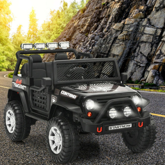 2-Seater Kids Ride On Dump Truck with Dump Bed and Shovel