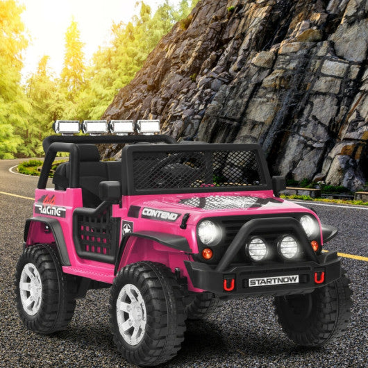 2-Seater Kids Ride On Dump Truck with Dump Bed and Shovel
