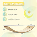 15.5 Inch Wobble Board for Kids and Adults-Natural