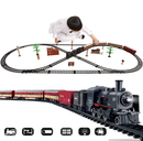 Electric Toy Train Set Diecast Model With Railway Tracks Educational Game For Children