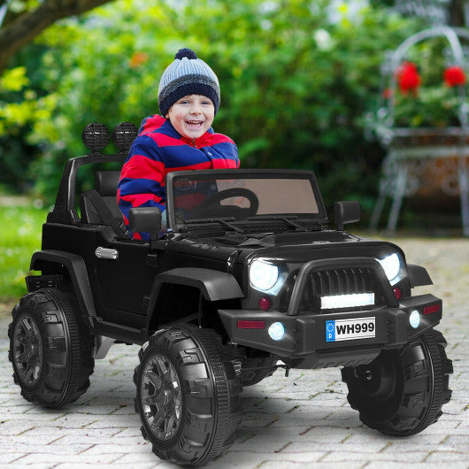 2-Seater Kids Ride On Dump Truck with Dump Bed and Shovel
