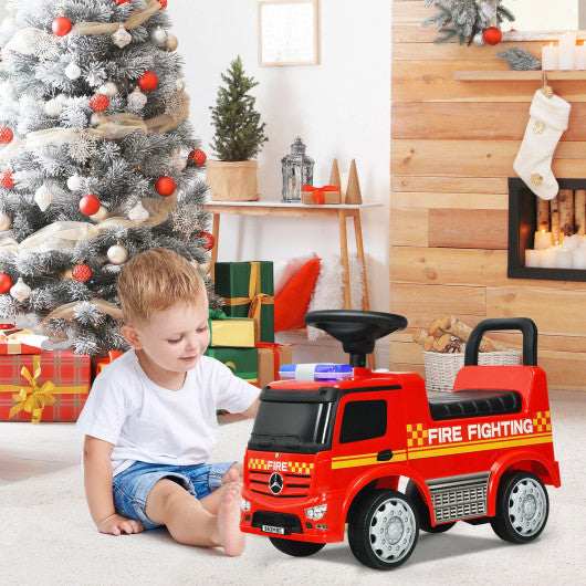 Licensed Mercedes Benz Kids Fire Engine Racer-Red