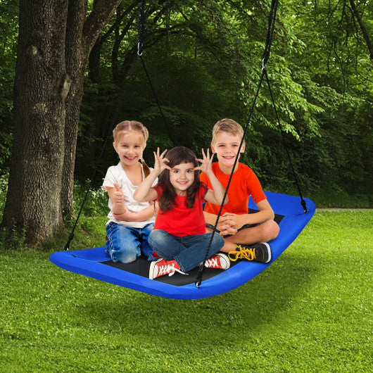 700lb Giant 60 Inch Platform Tree Swing for Kids and Adults-Blue