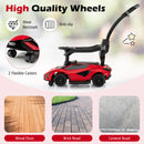 3 in 1 Licensed Lamborghini Stroller Ride-On Toy