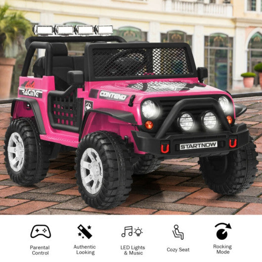 2-Seater Kids Ride On Dump Truck with Dump Bed and Shovel