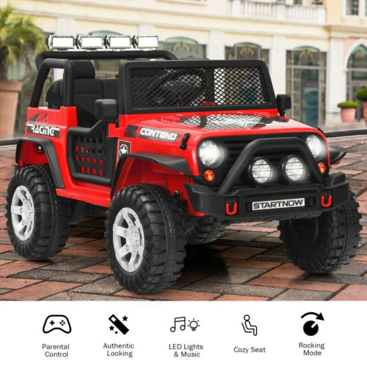 2-Seater Kids Ride On Dump Truck with Dump Bed and Shovel