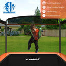 6 Feet Kids Entertaining Trampoline with Swing Safety Fence-Orange