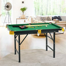 Folding Billiard Table 47 Inch with Cues and Brush Chalk