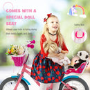 Kids Bicycle with Training Wheels and Basket for Boys and Girls Age 3-9 Years-14"