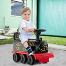 6V Electric Kids Ride On Train with 16 Pieces Tracks-Black
