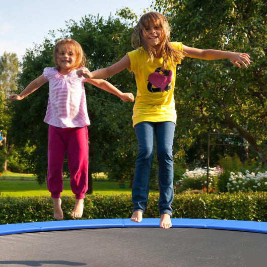 14 Feet Waterproof and Tear-Resistant Universal Trampoline Safety Pad Spring Cover-Navy