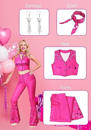 Cowgirl Cosplay Barbie Movie Cosplay Halloween Costume Margot Robbie