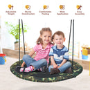 40 Inch Flying Saucer Tree Swing Outdoor Play Set with Adjustable Ropes Gift for Kids