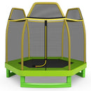 7 Feet Kids Recreational Bounce Jumper Trampoline-Green