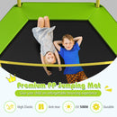 7 Feet Kids Recreational Bounce Jumper Trampoline-Green