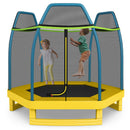 7 Feet Kids Recreational Bounce Jumper Trampoline-Yellow