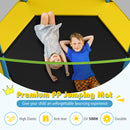 7 Feet Kids Recreational Bounce Jumper Trampoline-Yellow