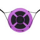 40 Inch Flying Saucer Tree Swing Indoor Outdoor Play Set-Purple