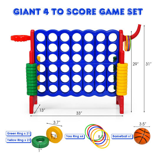 2.5ft 4-to-Score Giant Game Set-Red