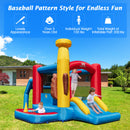 Baseball Themed Inflatable Bounce House with Ball Pit and Ocean Balls
