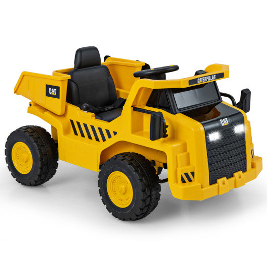 2-Seater Kids Ride On Dump Truck with Dump Bed and Shovel