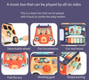 Multi Sided Game Music Bus for Early Education Puzzle Shape Matching Toys for Children