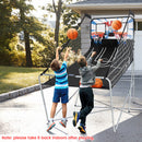 Foldable Basketball Arcade Game with Dual Shot and Electronic Scoring System