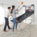 Foldable Basketball Arcade Game with Dual Shot and Electronic Scoring System