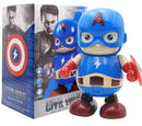 Action Figure Toy Of Iron Man Tony Stark Captain America Thanos With Led Flashlight And Music