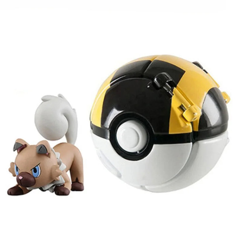 20 Styles Pokemon Elf Ball Anime Figure Pikachu Charmander Litten Rockruff Pokeball Pocket Monster Variant Toy Action Model Gift