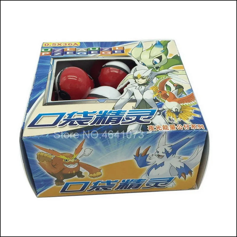 3.5cm 36pcs/Set Pokemon figures cartoon Pet Elf Ball Pokeball lot Creative Model Anime Toy Master Ball Pocket Pokemoning Ball