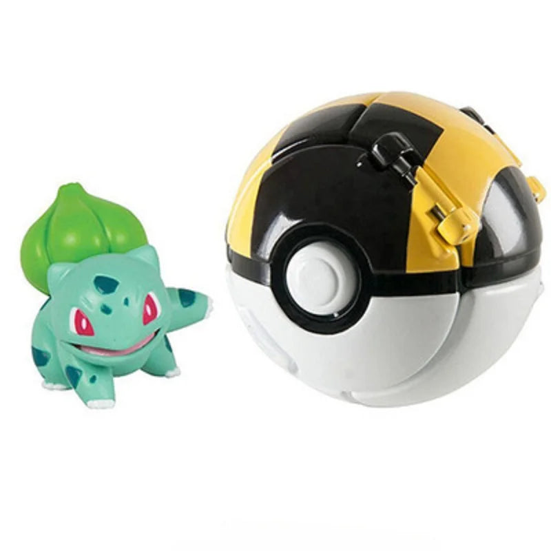 20 Styles Pokemon Elf Ball Anime Figure Pikachu Charmander Litten Rockruff Pokeball Pocket Monster Variant Toy Action Model Gift