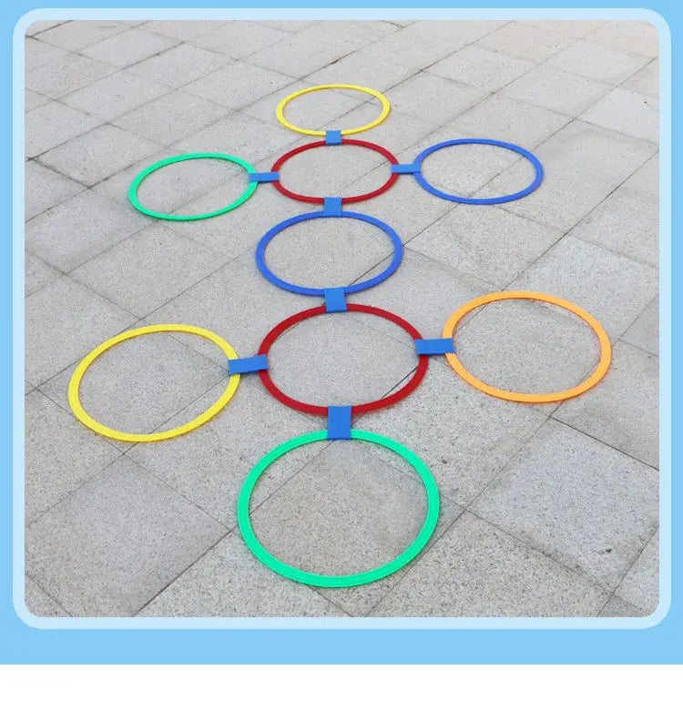 Kids Outdoor Toys Hopscotch Ring Jumping For Kids Sports Outdoor Play Outside Toys Children Garden Backyard Indoor Carnival Game