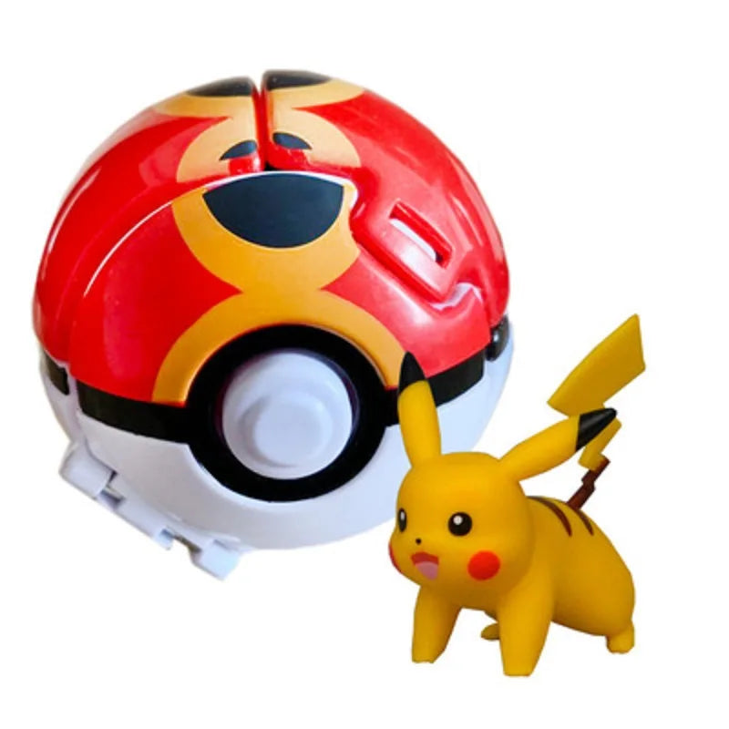 20 Styles Pokemon Elf Ball Anime Figure Pikachu Charmander Litten Rockruff Pokeball Pocket Monster Variant Toy Action Model Gift