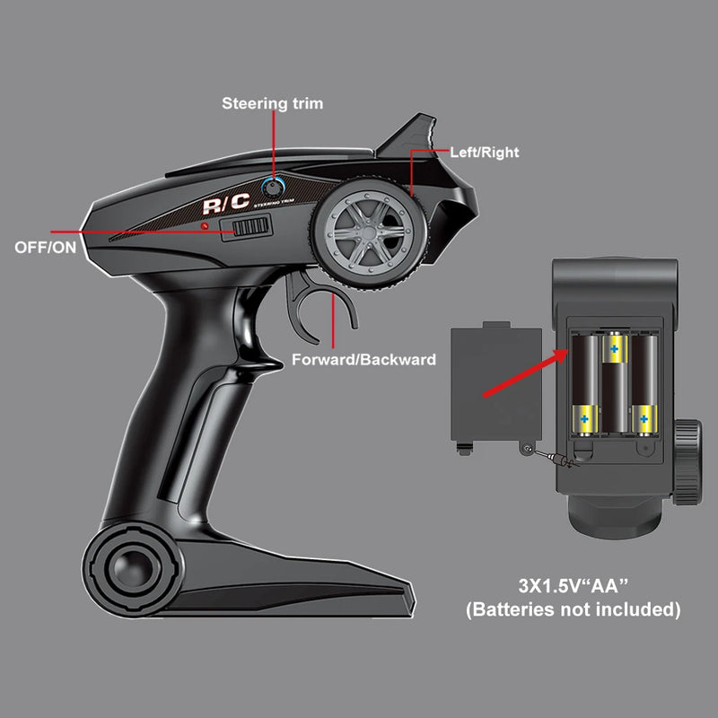 HS 18301/18302 1/18 2.4G 4WD 40 + MPH High Speed Remote Control RC Racing Car OFF-Road Vehicle Toys Christmas gift