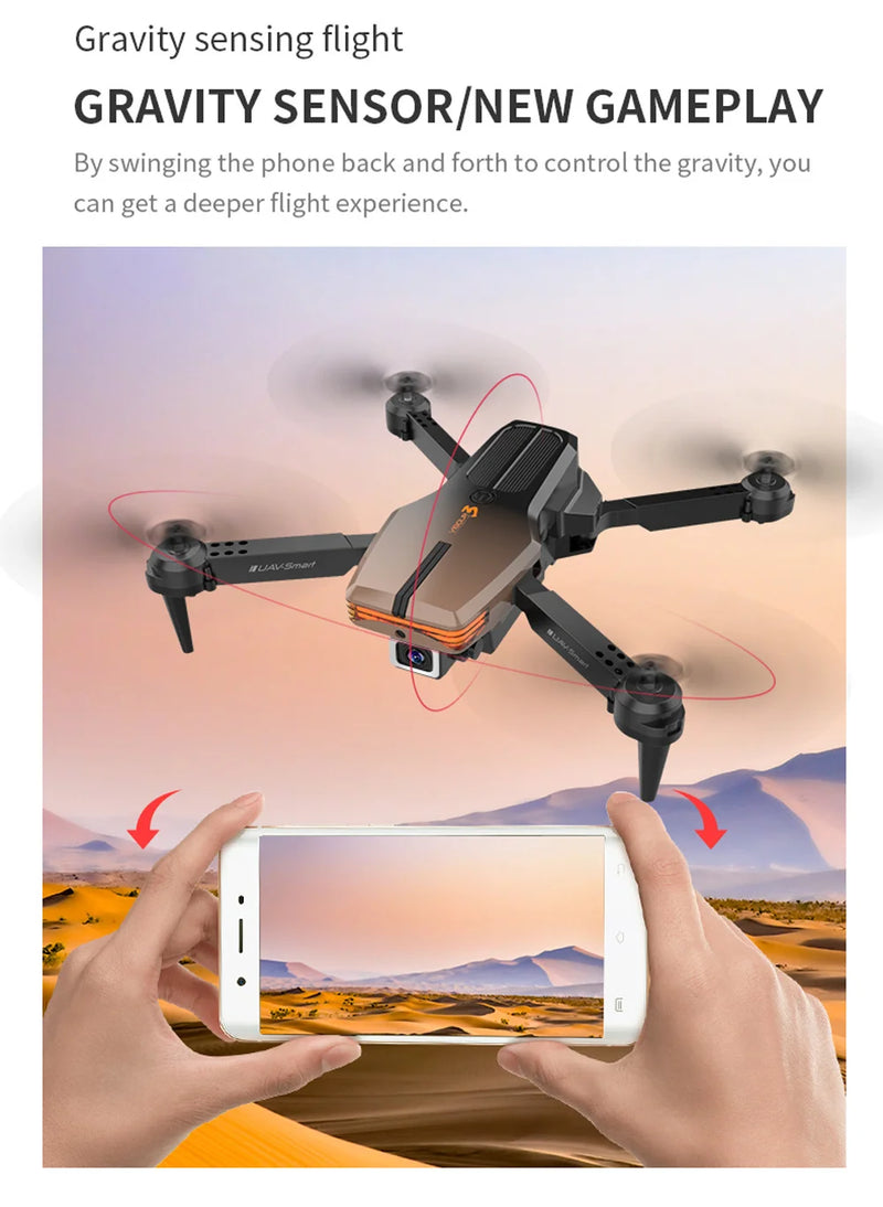 New V3 Pro Drones With 4K HD Camera WIFI FPV Phone Control 6-axis Foldable Quadrocopter Rc Helicopter Professional Dron For GIFT
