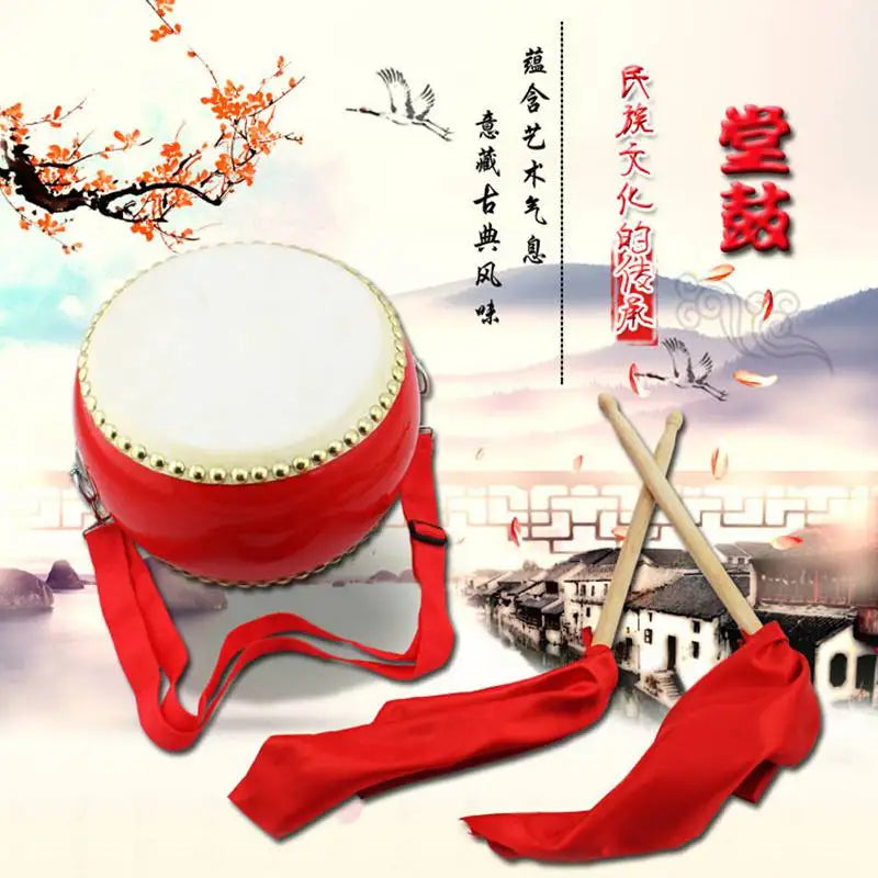 6 Inch Drum Gong Cymbals Children With Drumsticks Chinese Percussion Musical Lion  Dragon Dance event Game Instruments