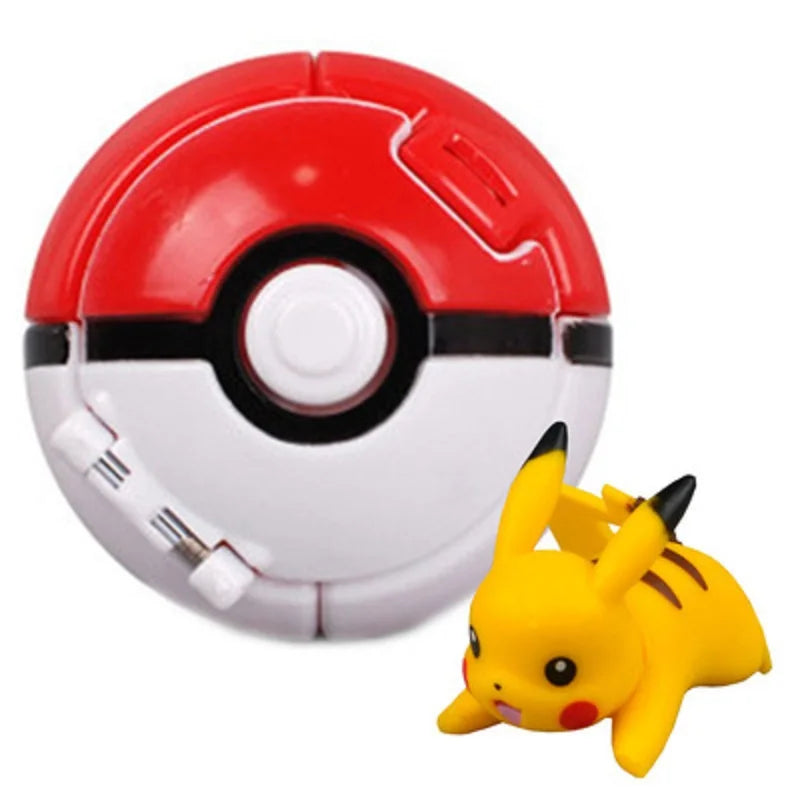 20 Styles Pokemon Elf Ball Anime Figure Pikachu Charmander Litten Rockruff Pokeball Pocket Monster Variant Toy Action Model Gift