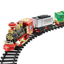Classic Electric Steam Smoke Remote Control Track Train With Light Simulation Train Sound independent Assembly Toys for children