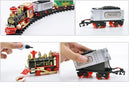 Classic Electric Steam Smoke Remote Control Track Train With Light Simulation Train Sound independent Assembly Toys for children