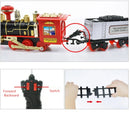 Classic Electric Steam Smoke Remote Control Track Train With Light Simulation Train Sound independent Assembly Toys for children
