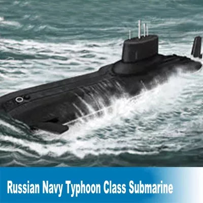 87019 Static Scale Model 1:700 Russian Navy Typhoon Class Submarine Assembly Model Buidling Model Kits
