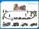 Classic Electric Steam Smoke Remote Control Track Train With Light Simulation Train Sound independent Assembly Toys for children