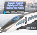 One Key Open Door High speed RC Train E636 2.4G Remote Control Car Voice Broadcast kids Best Gift Toys Educational Toy Paly Game